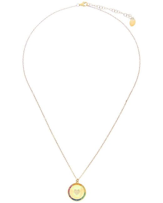 Argento Vivo Metallic Vermeil Cz Heart Necklace