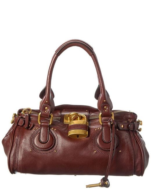 Chloé Brown Paddington Leather Satchel