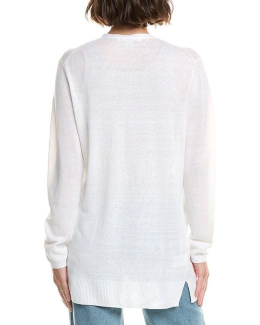 Tommy Bahama White Addison Beach Linen-Blend Cardigan