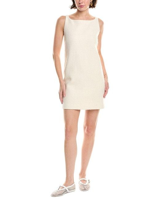 Rebecca Taylor Natural Winter Tweed Shift Dress