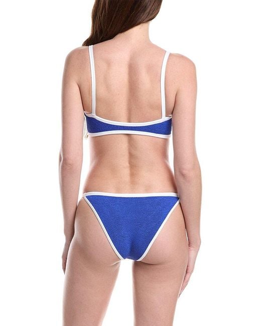 Hunza G Blue Hunza G 2Pc Tyler Bikini Set