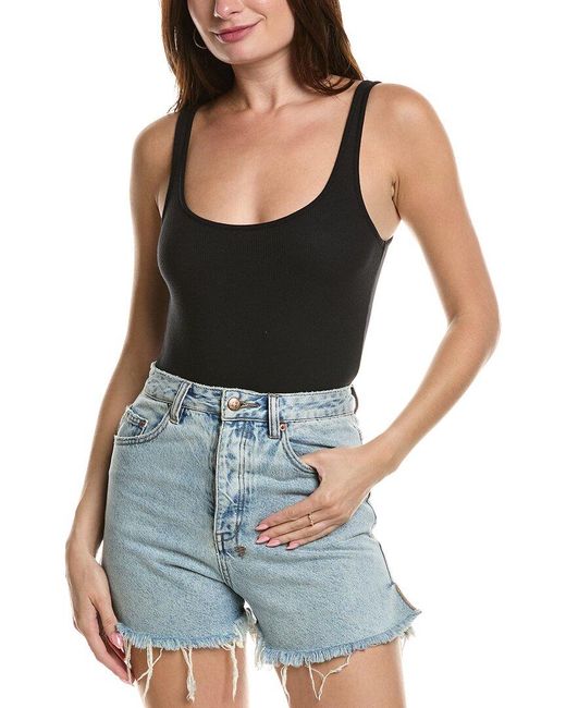 ATM Blue Ribbed Bodysuit