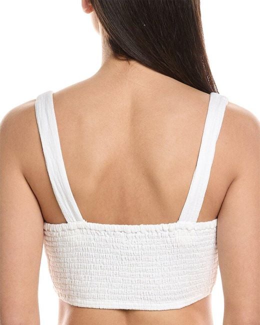 Echo White Supersoft Gauze Bra Top