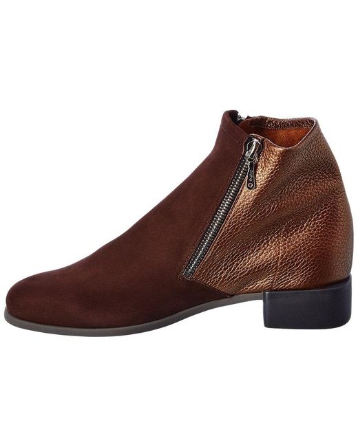 Arche Brown Twit Suede & Leather Bootie