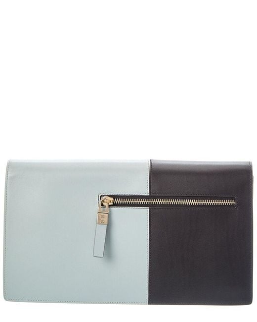 Roger Vivier Gray Leather Clutch