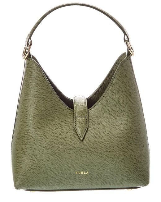 Furla Green Iride Leather Mini Bag