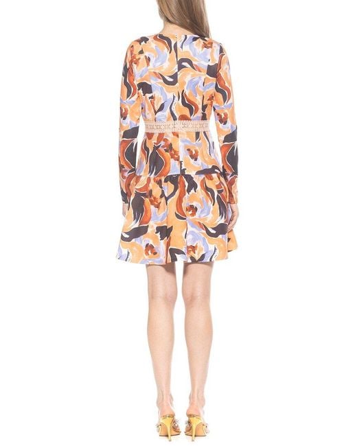 Alexia Admor Yellow Alexa Fit And Flare Dress