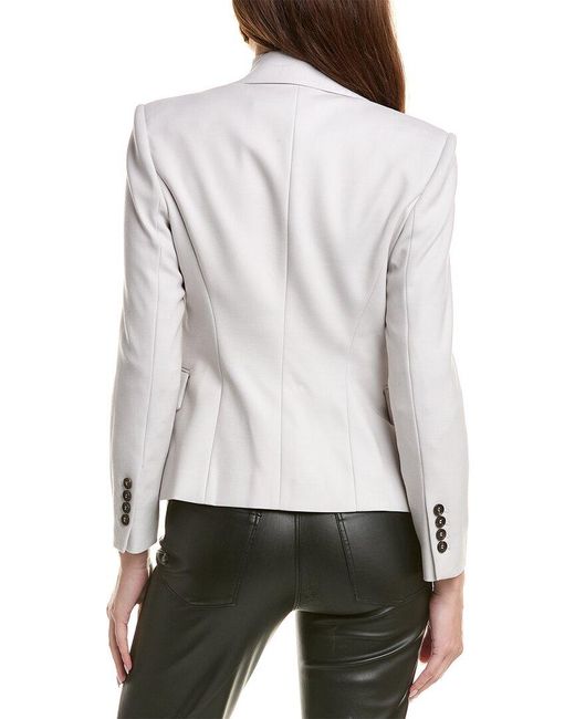Brunello Cucinelli Gray Wool-blend Blazer