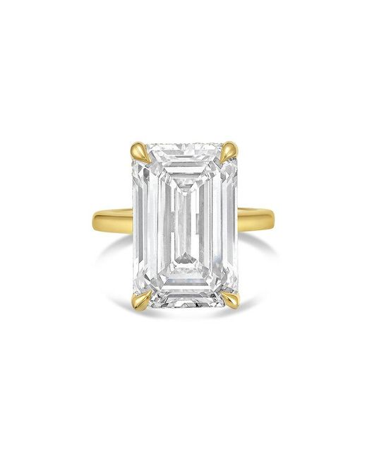 Diana M White Diana M. 18K 10.00 Ct. Tw. Lab-Grown Diamond Solitaire Ring