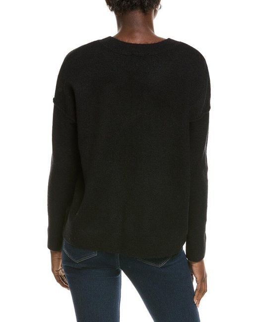 Vince Camuto Black Star Crewneck Sweater