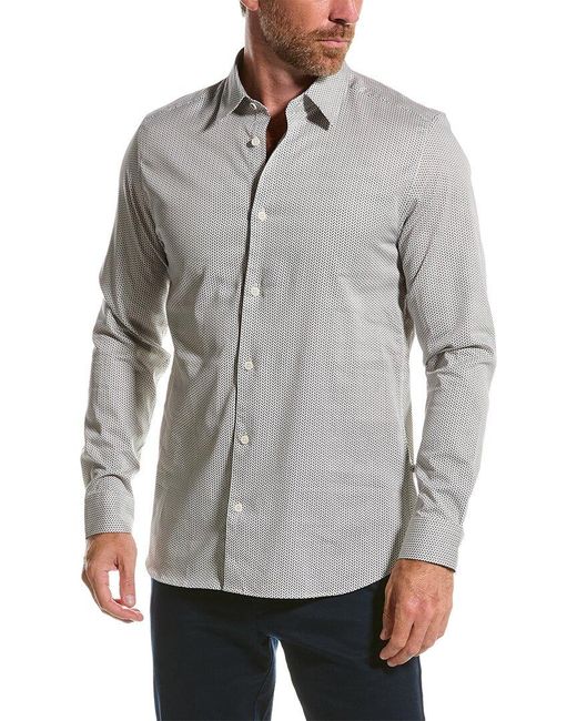 Ted Baker Gray Wanson Wool-blend Shirt for men