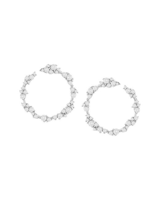 Suzy Levian CZ Jewelry Metallic Suzy Levian Cz Statement Earrings