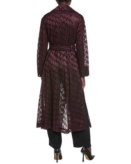 Akris Purple Babylon Silk-Blend Midi Dress