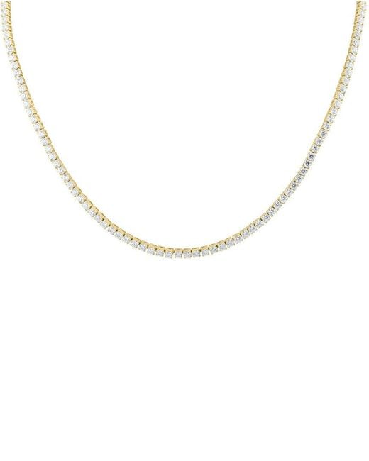 Lab Grown Diamonds Metallic 14K 11.00 Ct. Tw. Lab Grown Diamond Necklace