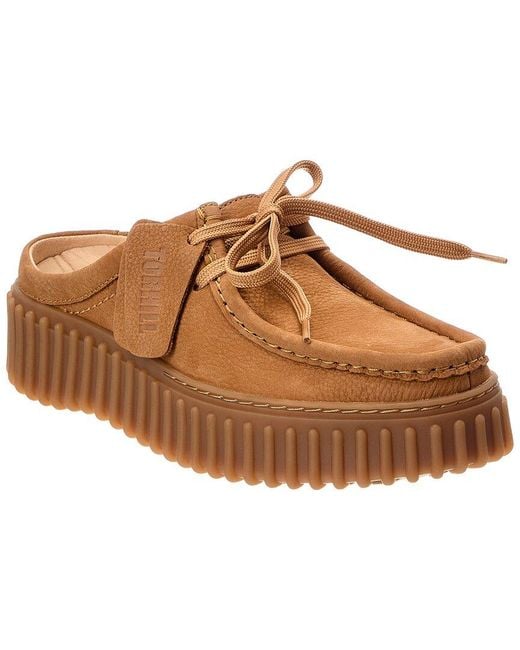 Clarks Brown Torhill Leather Mule