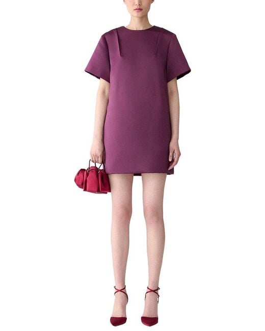 Carolina Herrera Purple Shift Dress