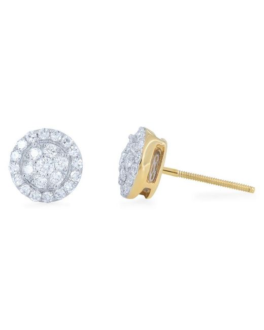 Monary Metallic 14k 0.40 Ct. Tw. Diamond Earrings