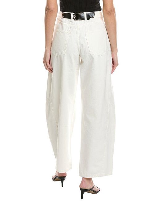 WeWoreWhat White Barrel Jean