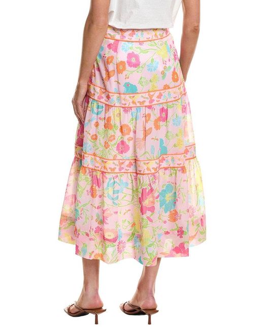 Gretchen Scott Pink Impanema Maxi Skirt