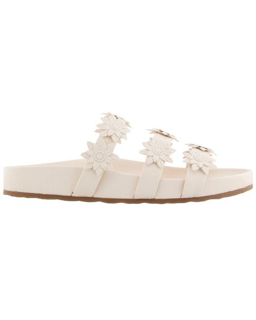 Aerosoles White Leflor Flat Sandal