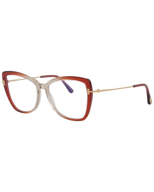 Tom Ford Brown Blue Block 55mm Optical Frames