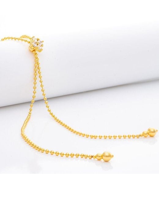 Rivka Friedman White 18K Plated Cz Necklace