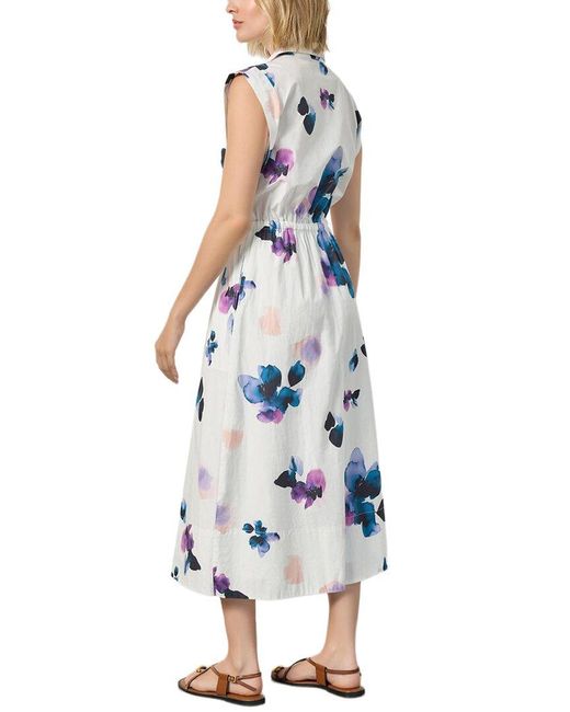 Lilla P Blue Gusset Sleeve Maxi Dress