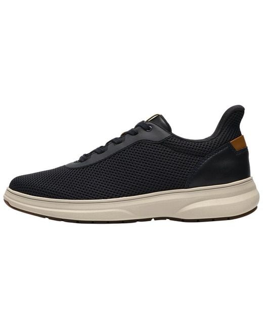 Clarks Blue Leather Sneaker for men