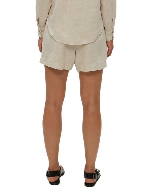 Michael Stars Natural Mavis Linen Short