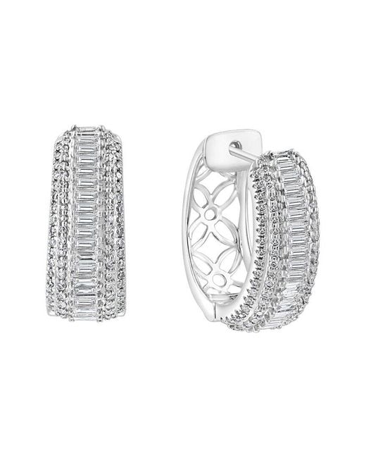 Effy Fine Jewelry White 14K 1.41 Ct. Tw. Diamond Earrings