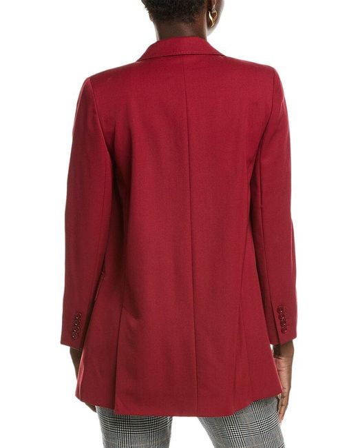 Max Mara Red Pevera Wool & Mohair-Blend Blazer