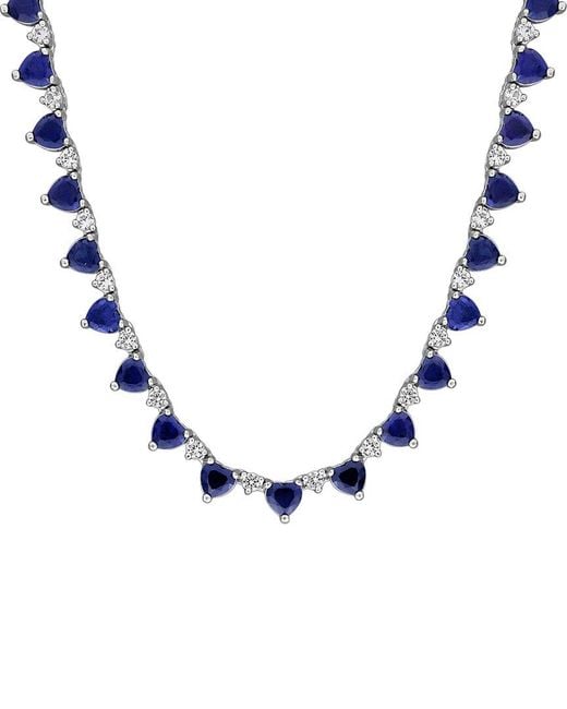 Rina Limor Blue 17.44 Ct. Tw. Lab-Grown Sapphire Necklace