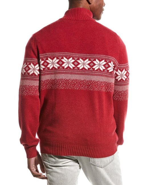 Brunello Cucinelli Red Cashmere Sweater for men