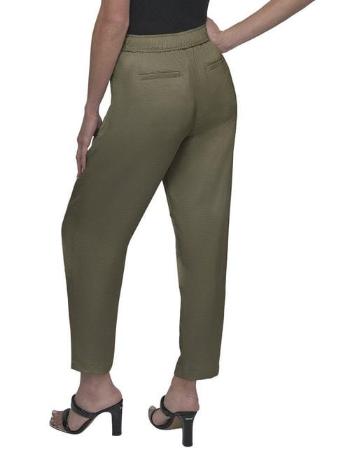 DKNY Green Glazed Dressing Pant