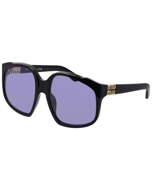 Miu Miu Blue 59Mm Sunglasses