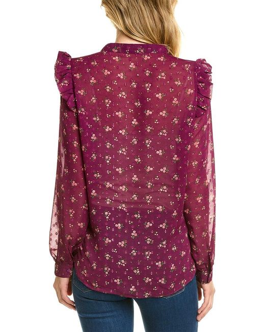 ANNA KAY Red Clip Dot Blouse