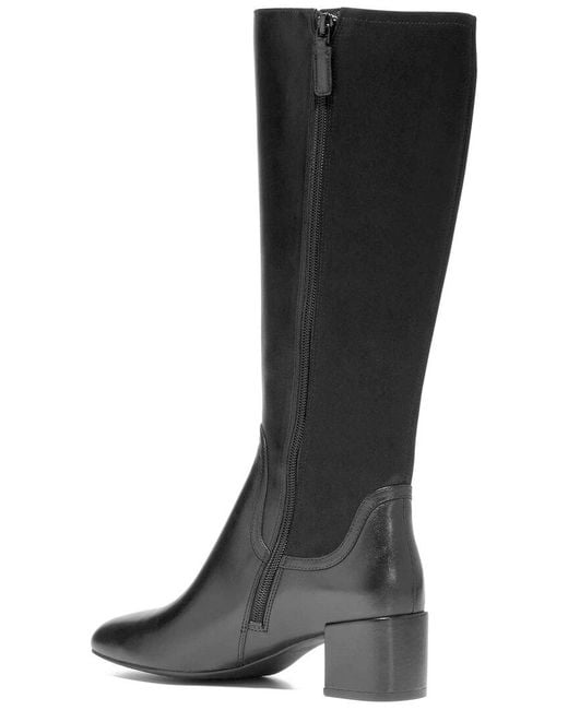 Cole Haan Black Go-To Serenna Tall Shaft Leather Boot