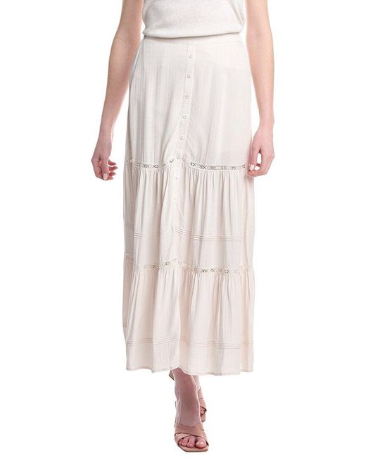 Saltwater Luxe White Midi Skirt