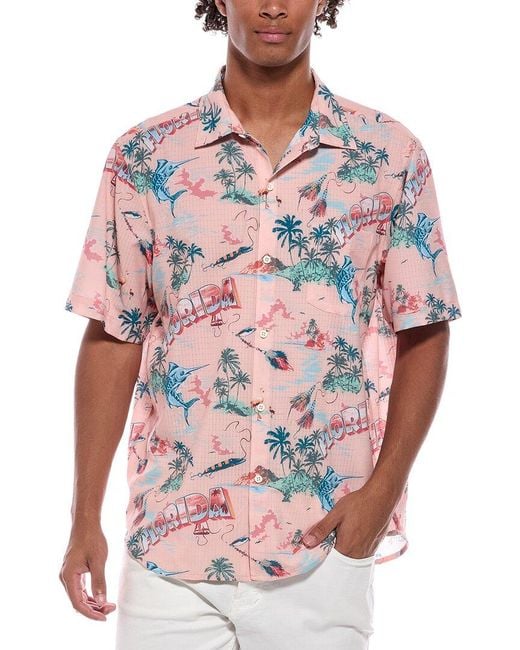 Tommy Bahama Pink Bahama Coast Florida Getaway Shirt for men