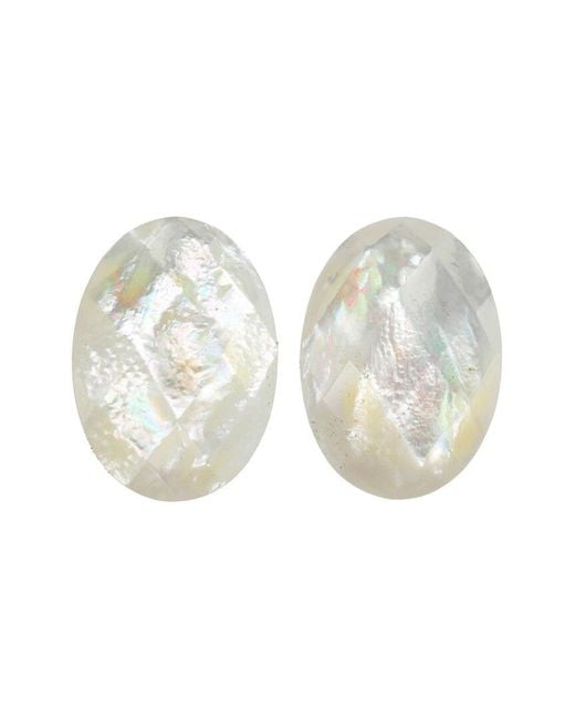 Margo Morrison White Silver Pearl Earrings