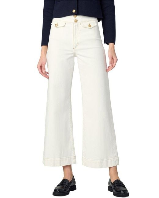 Joe's Jeans White The Ellia Wide Leg Ankle