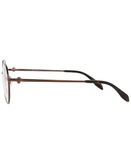 McQueen Metallic Am0319O 53Mm Optical Frames for men