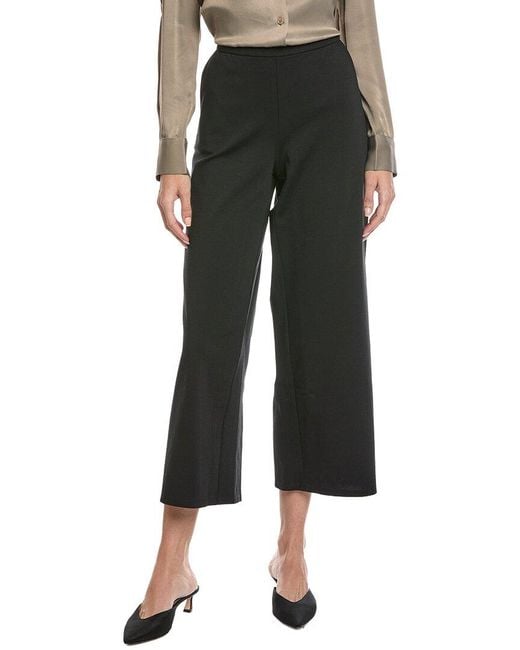 Eileen Fisher Black Wide Ankle Pant