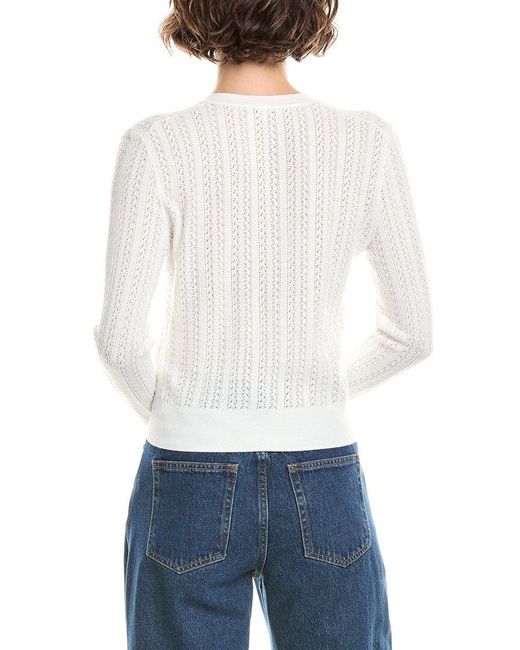Madewell White The Signature Open Knit Cardigan