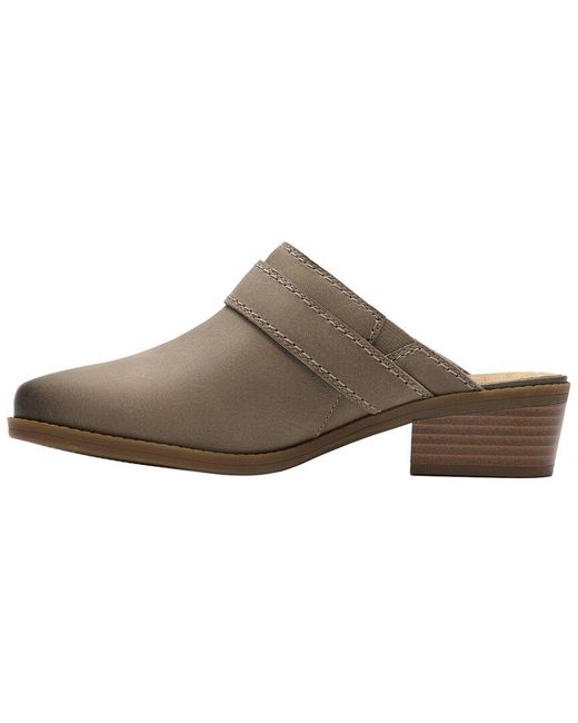 Clarks Brown Danyelle Mist Leather Mule