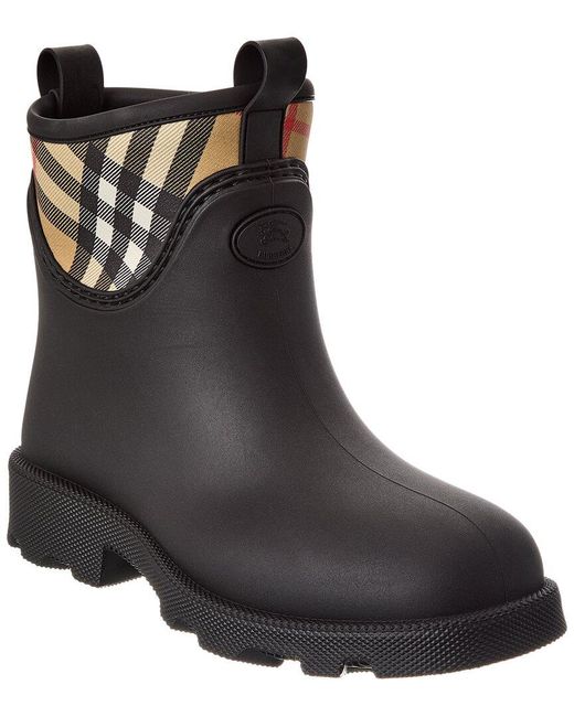 Burberry Black Marsh Rubber Bootie