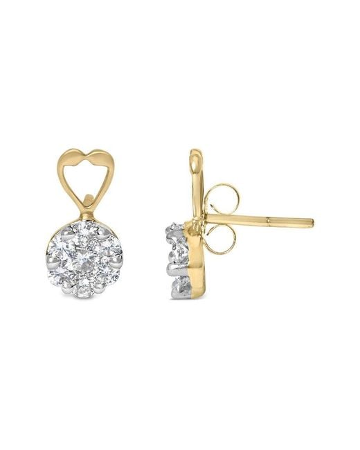 Haus of Brilliance Metallic 14K 1.14 Ct. Tw. Diamond Dangle Earrings