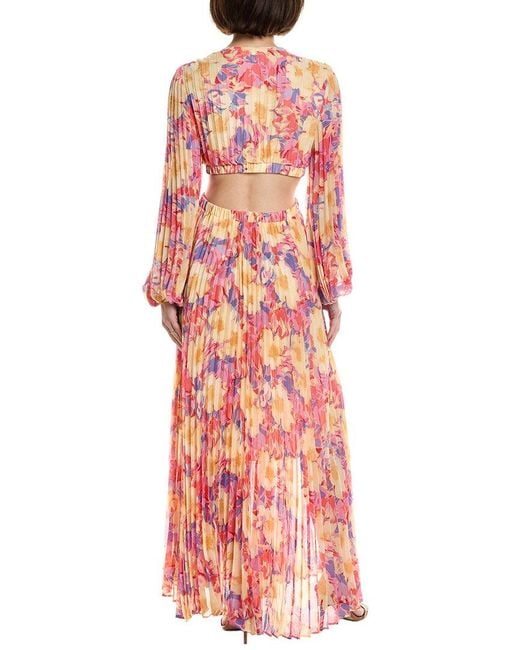 Astr Red Revery Maxi Dress