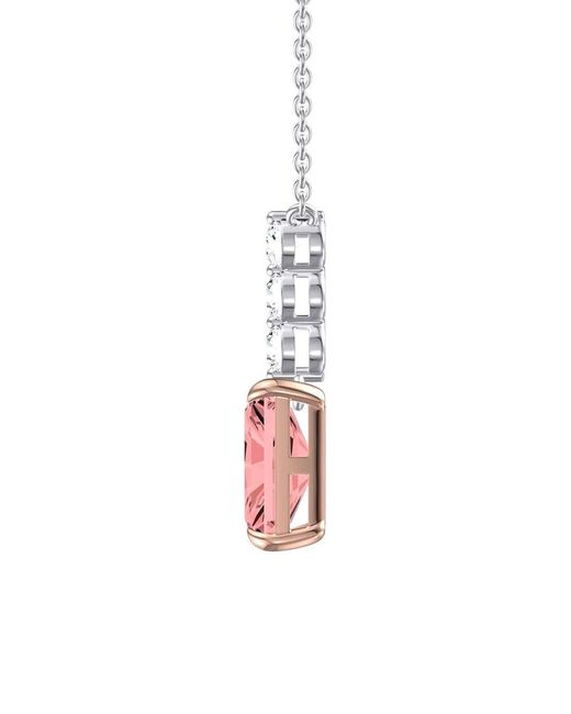 Lab Grown Diamonds Pink 14K 1.50 Ct. Tw. Lab-Grown Diamond Pendant