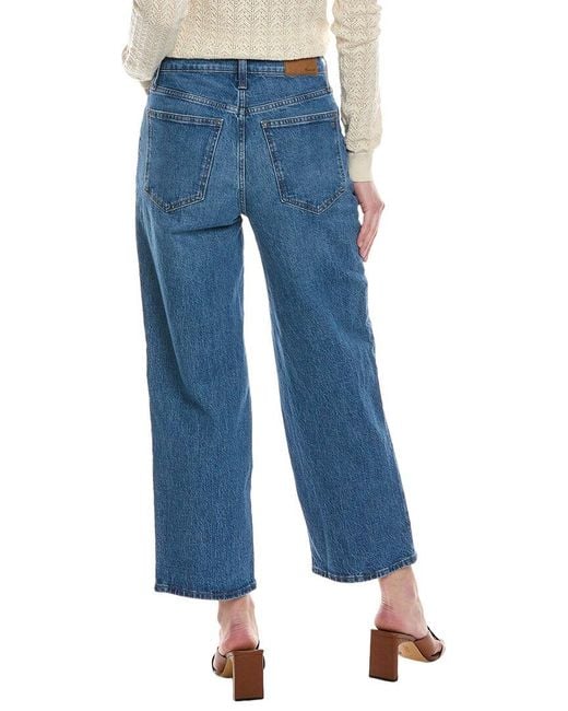 Madewell Blue The Perfect Vintage Cresslow Wash Wide Leg Crop Jean